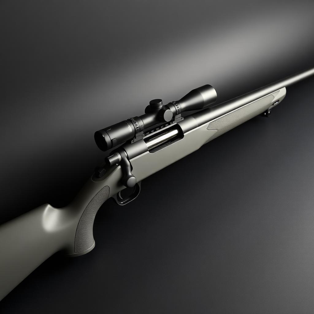 Restored bolt action rifle in sniper grey cerakote