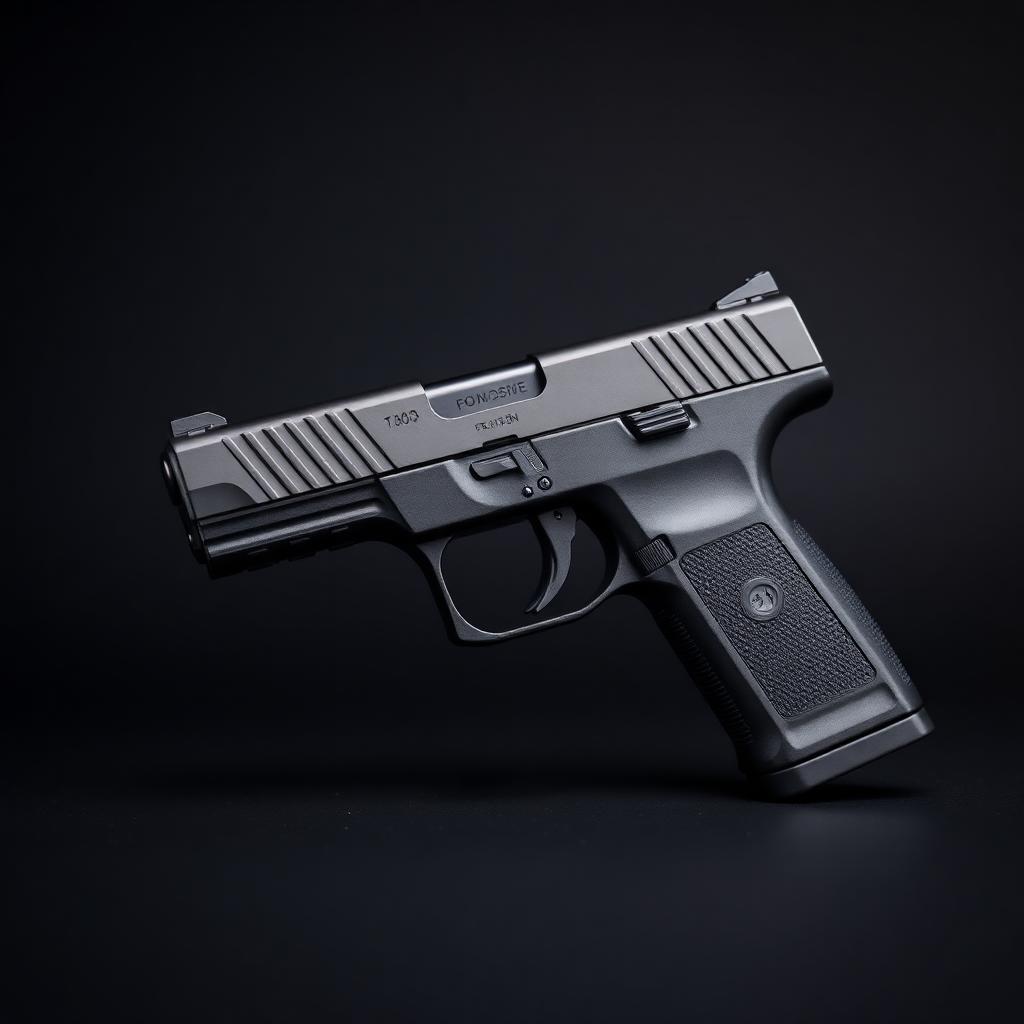 Custom cerakoted pistol with tungsten grey slide