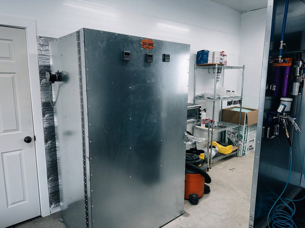 Large industrial Light Armor curing oven with digital temperature controllers
